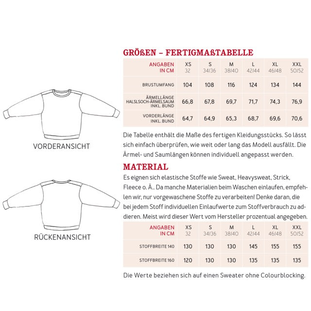 FRAU Alex Sweater | Papierschnitt