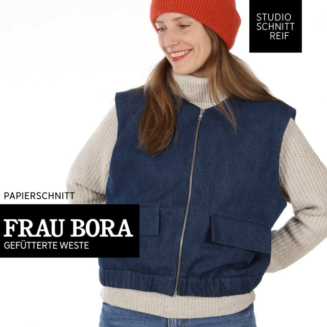 FRAU BORA Weste | Papierschnitt
