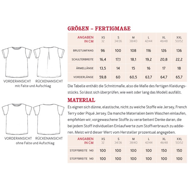 FRAU ENI Shirt | Papierschnitt