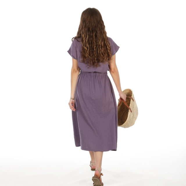 FRAU ENNA Kleid mit Taillengummi | Papierschnitt
