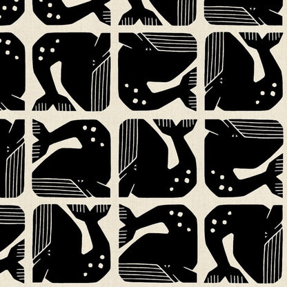 Grumpy Whale Baumwolle von Loes van Oosten