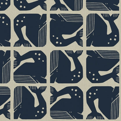 Grumpy Whale Canvas von Loes van Oosten