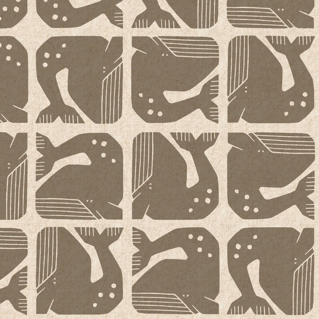 Grumpy Whale Canvas von Loes van Oosten