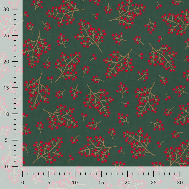 Winter Berry Bloom Half Panama