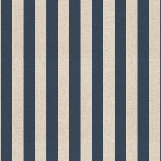 Half Panama mit 4,5 cm breiten Blockstreifen in Beige und Dunkelblau