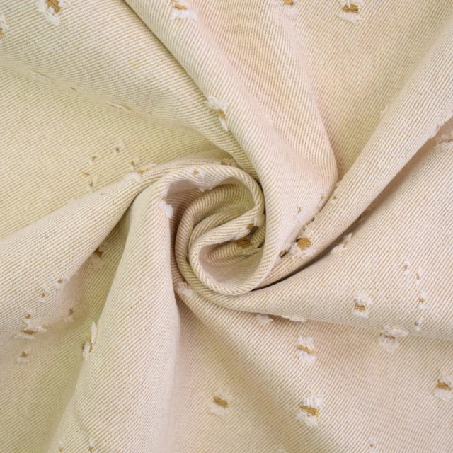 Broken Jeansstoff aus Fibre Mood Ausgabe 38 – leichter Denim in Beige