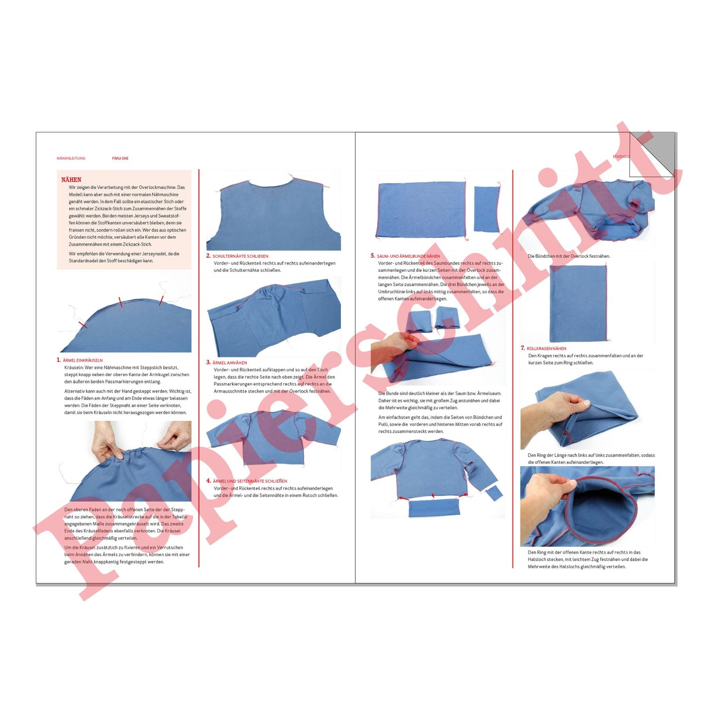 FRAU OKE Pullover | Papierschnitt