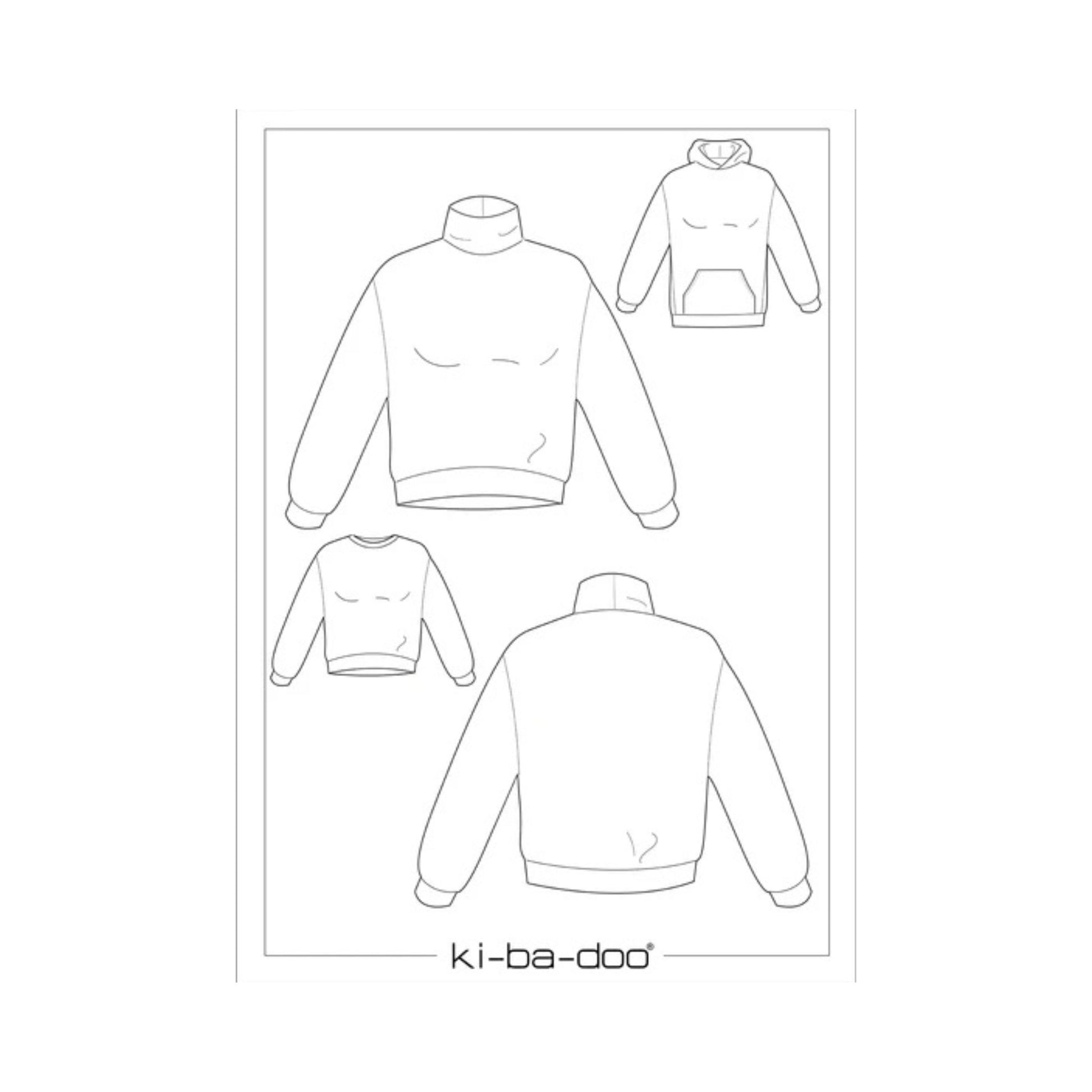Papierschnittmuster Oversized Damen Sweater Zuri Ki-Ba-Doo