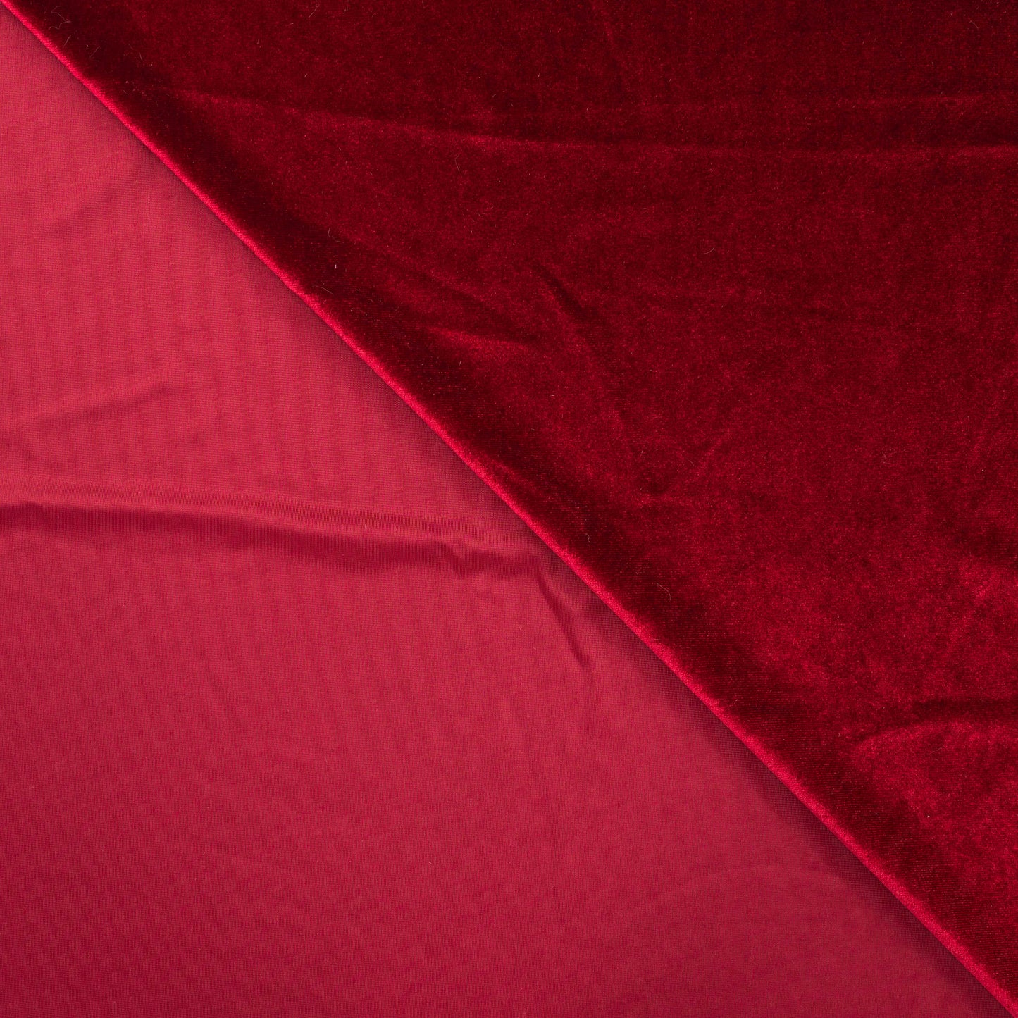 Veloursstoff Samt Kitty rot - kikkomo