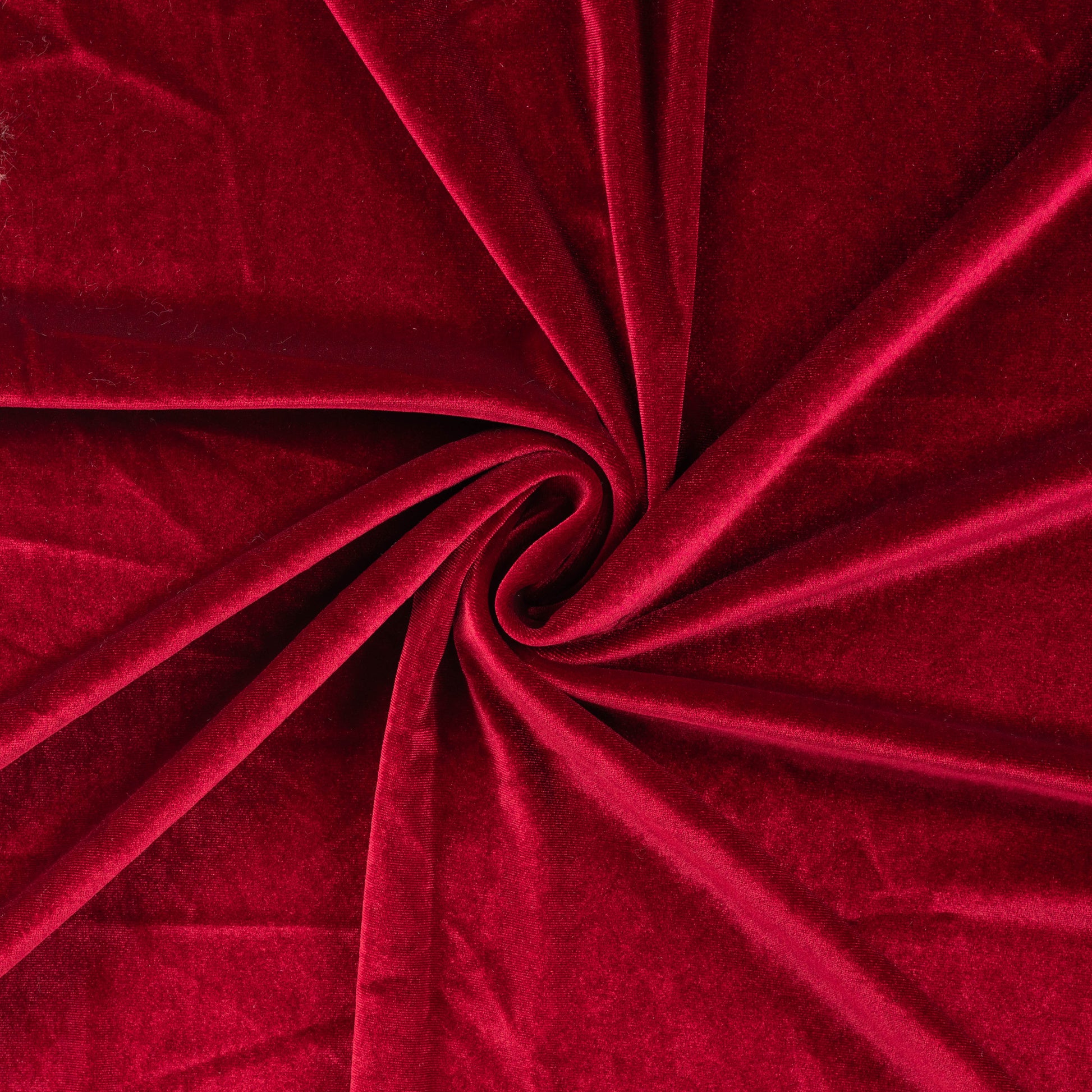 Veloursstoff Samt Kitty rot - kikkomo