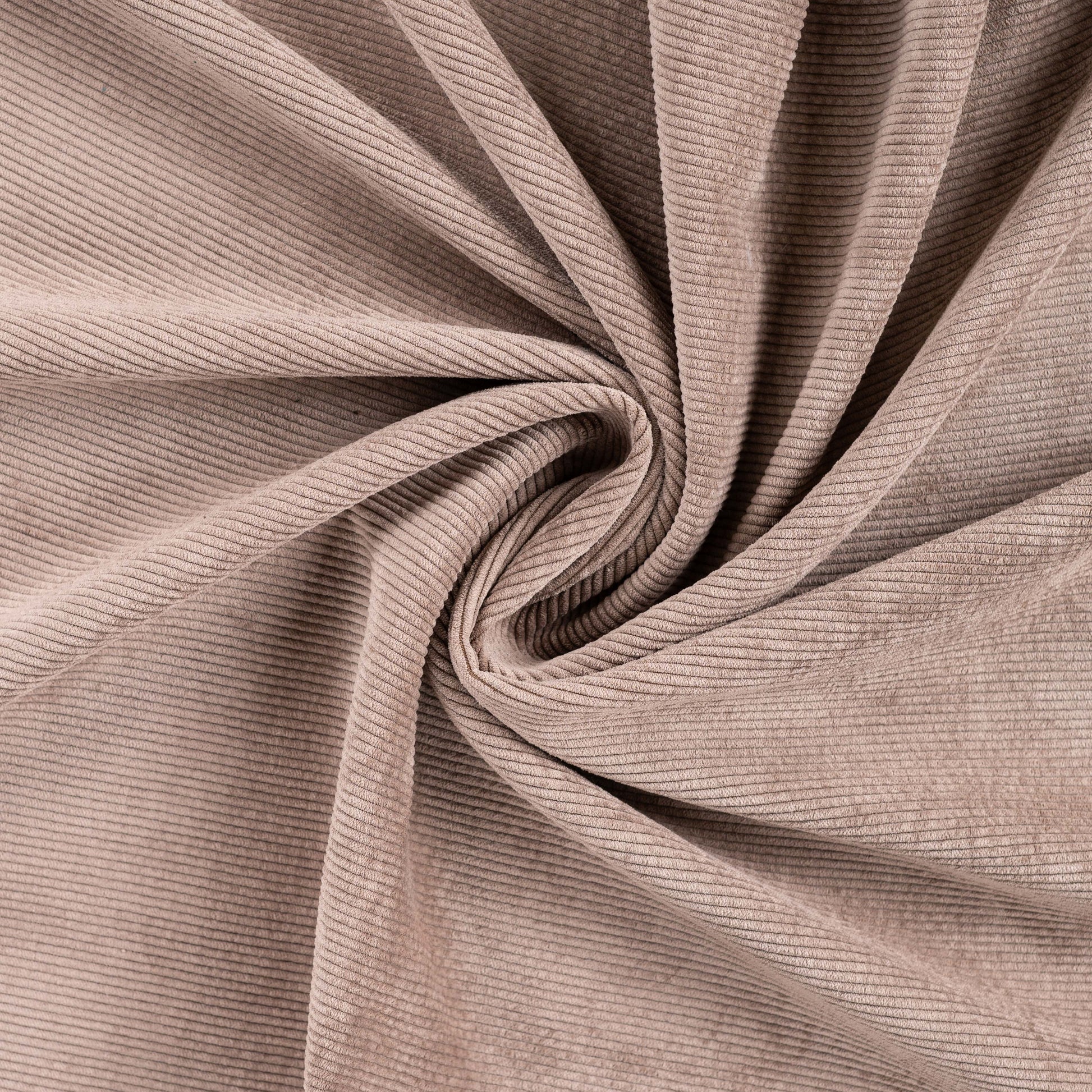 Washed Corduroy Bonded Stoff, außen Cord mit Rippenstruktur, innen weiches Kunstfell. Ideal für Jacken, Mäntel, Taschen und Wintermode.