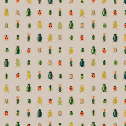 Rufle Paper Curio Beetles & Bugs Baumwollstoff