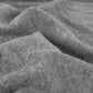 Merino Wollfleece grau aus 100 % Naturfaser, weich, warm und atmungsaktiv. Ideal für Jacken, Pullover, Baby- und Kinderkleidung sowie Decken.