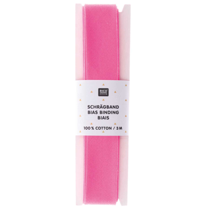 Neon-Schrägband pink