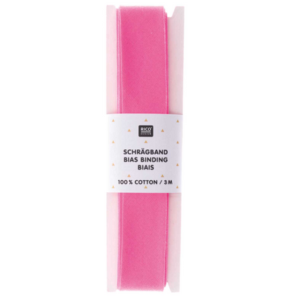 Neon-Schrägband pink