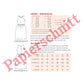 Papierschnittmuster einfaches Kleid aus Leinen oder Musselin Frau Adele