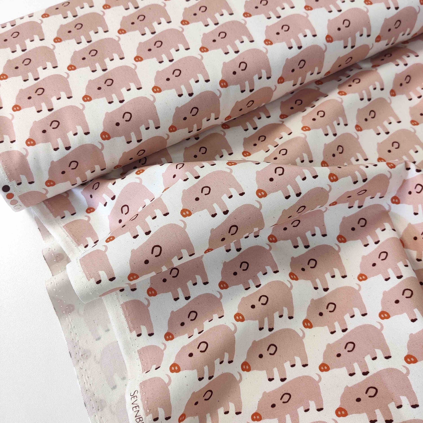 Sevenberry Schweinchen | Japanischer Canvas aus Baumwolle