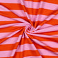 Softsweat mit Streifen in Rosa und Orange