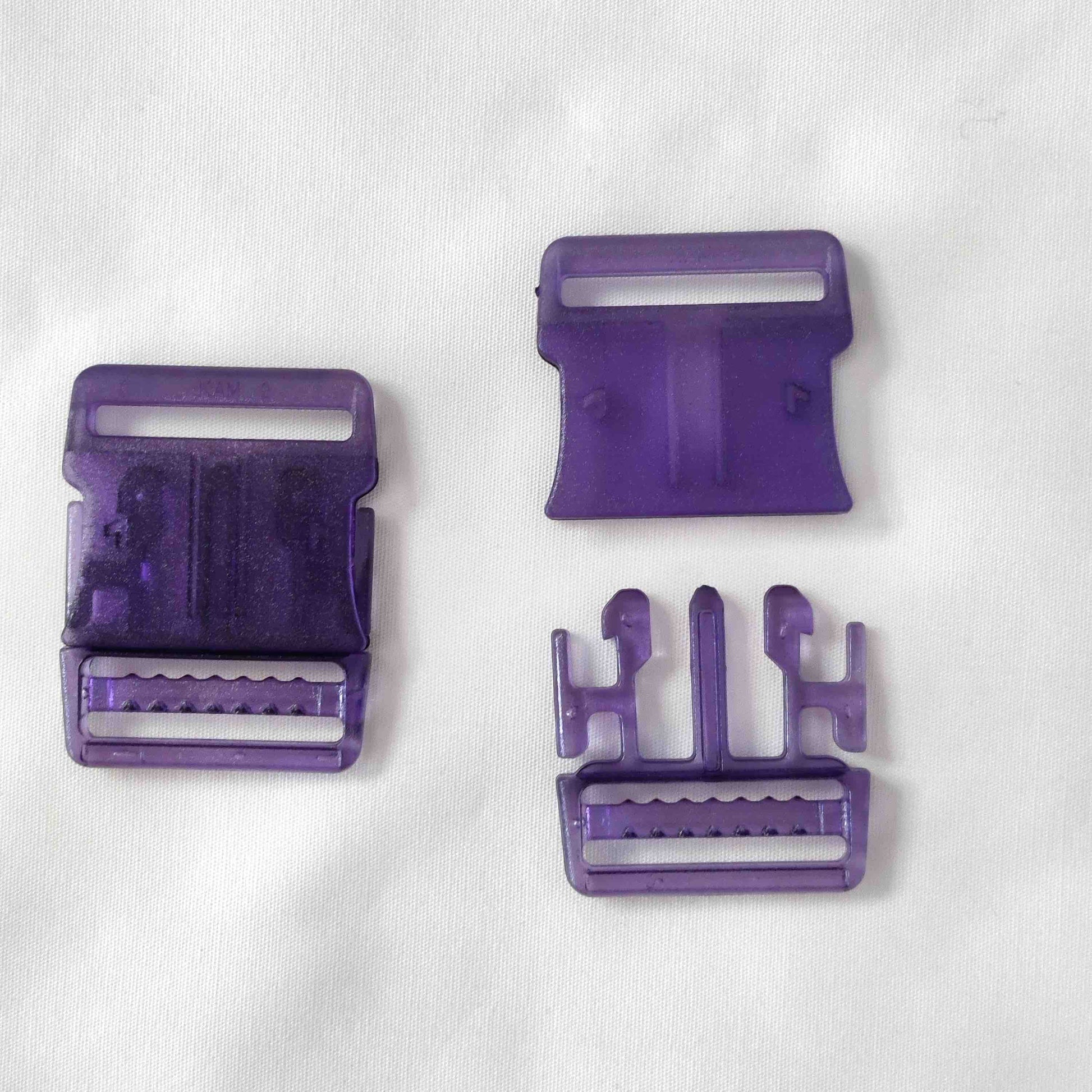 Steckschnalle für Taschen 25 mm violett