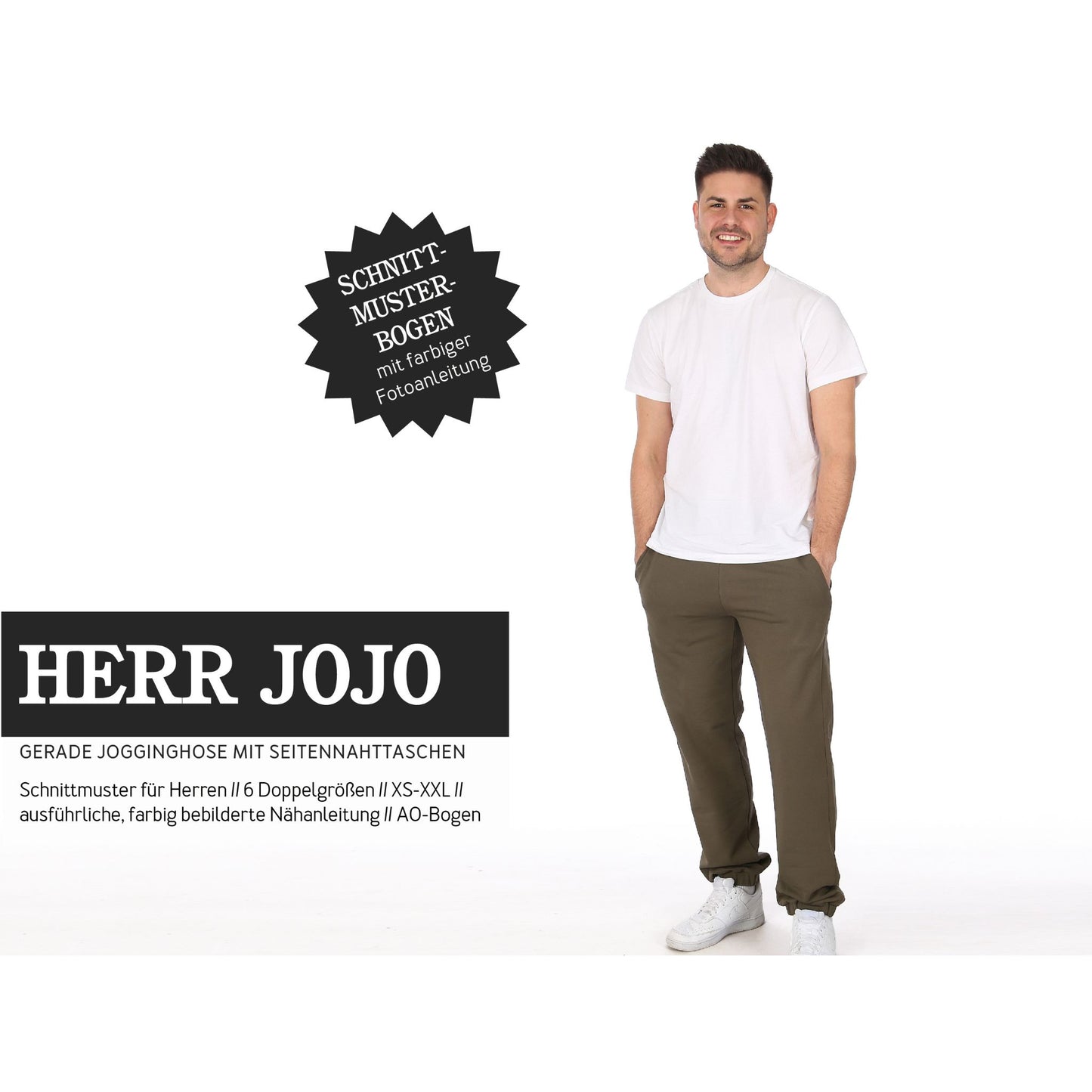 Schnittmuster Jogginghose mit Taschen Herr Jojo