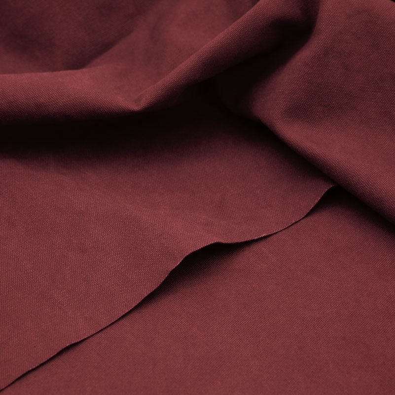 Mind The Maker Heavy Washed Canvas mulberry - weinroter fester Canvasstoff