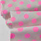 Baumwollstoff Tula Pink Punkte Neon Pink