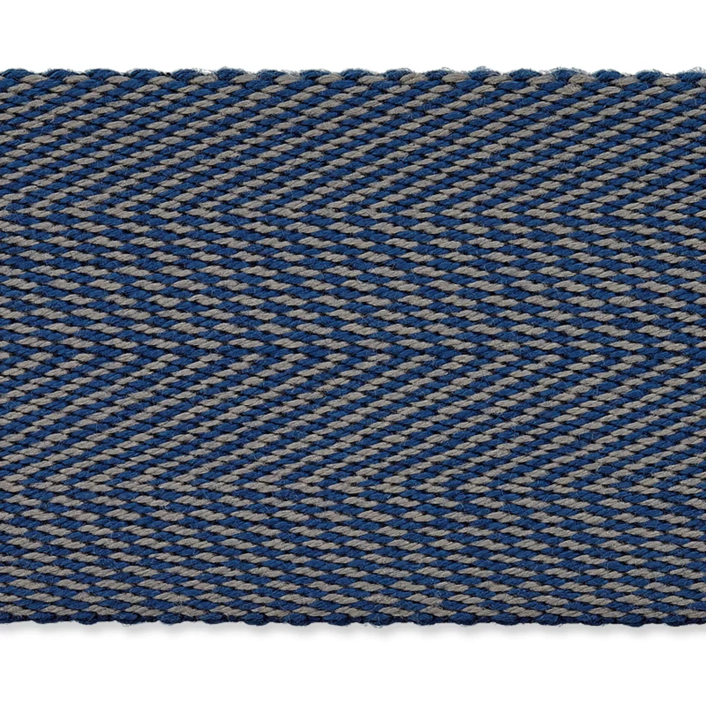 Prym Fischgrät-Gurtband blau 4 cm breit – robust und dekorativ