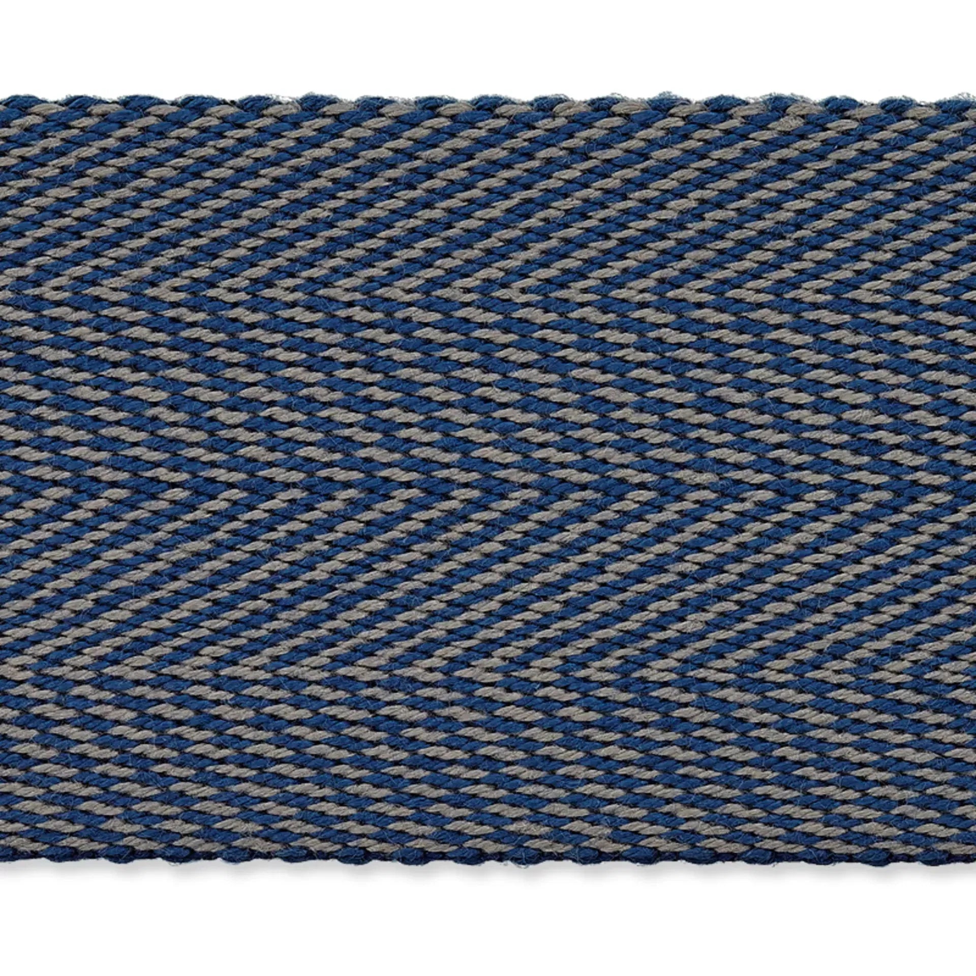 Prym Fischgrät-Gurtband blau 4 cm breit – robust und dekorativ