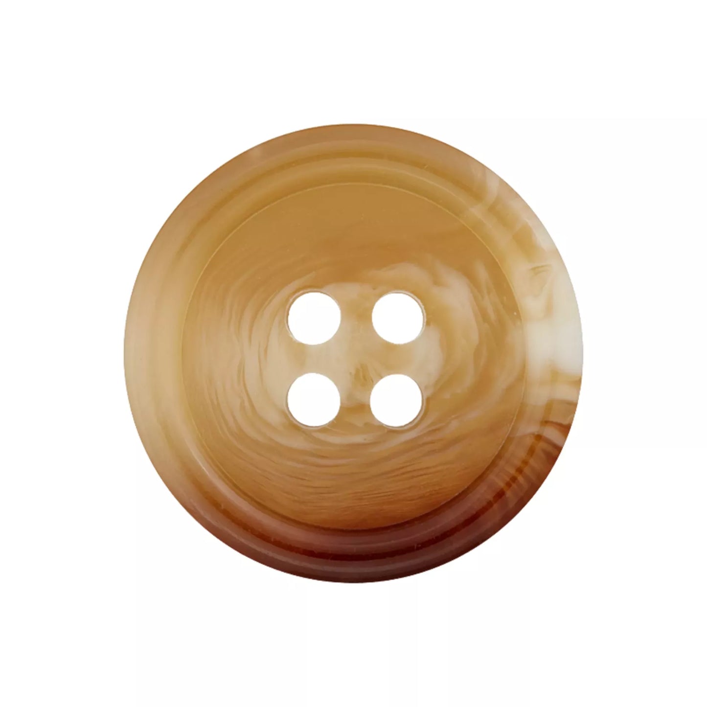 Prym Polyesterknopf 4-Loch mit Rand, 15 und 20 mm