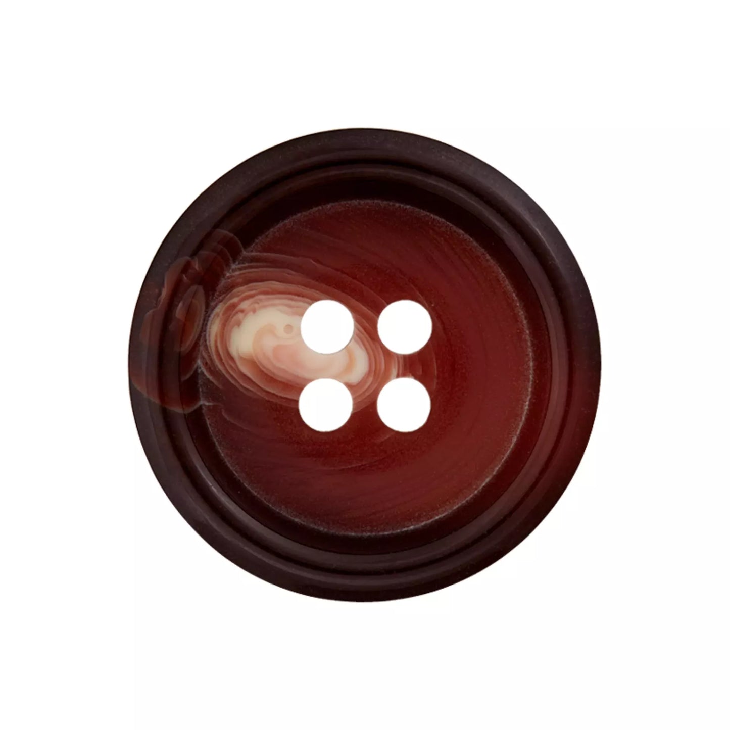 Prym Polyesterknopf 4-Loch mit Rand, 15 und 20 mm