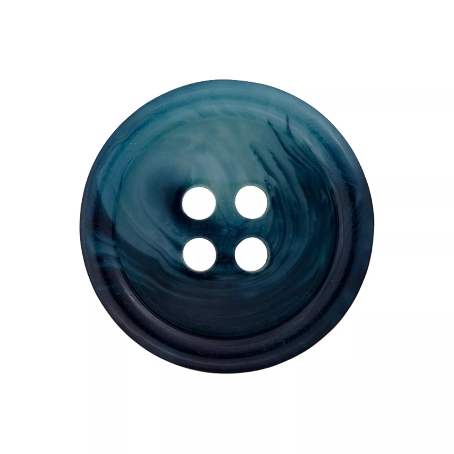 Prym Polyesterknopf 4-Loch mit Rand, 15 und 20 mm