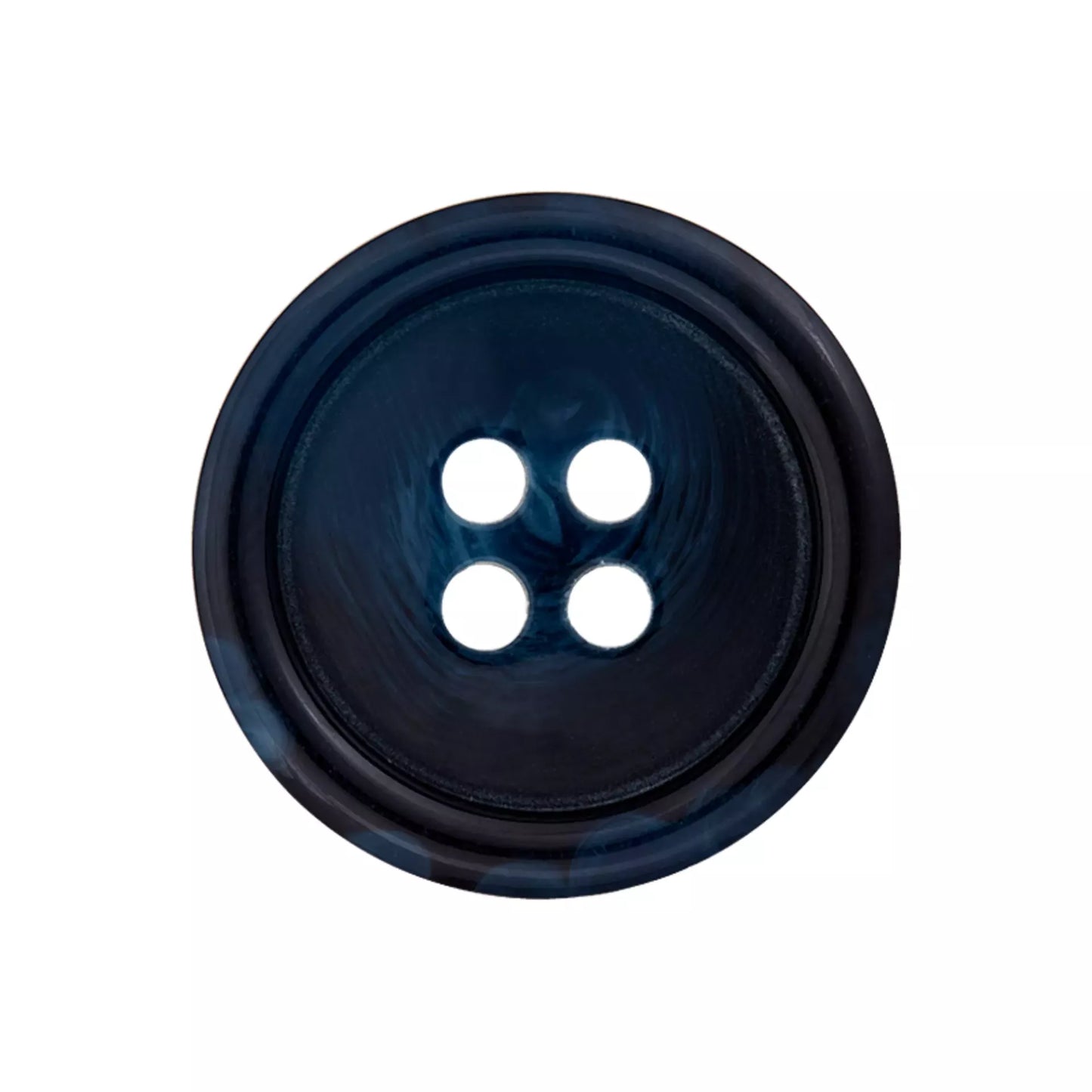 Prym Polyesterknopf 4-Loch mit Rand, 15 und 20 mm