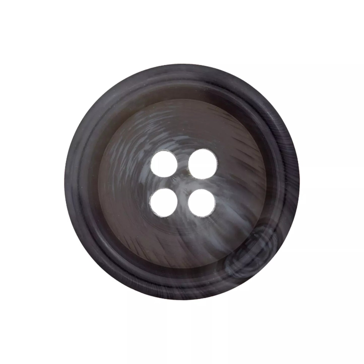 Prym Polyesterknopf 4-Loch mit Rand, 15 und 20 mm