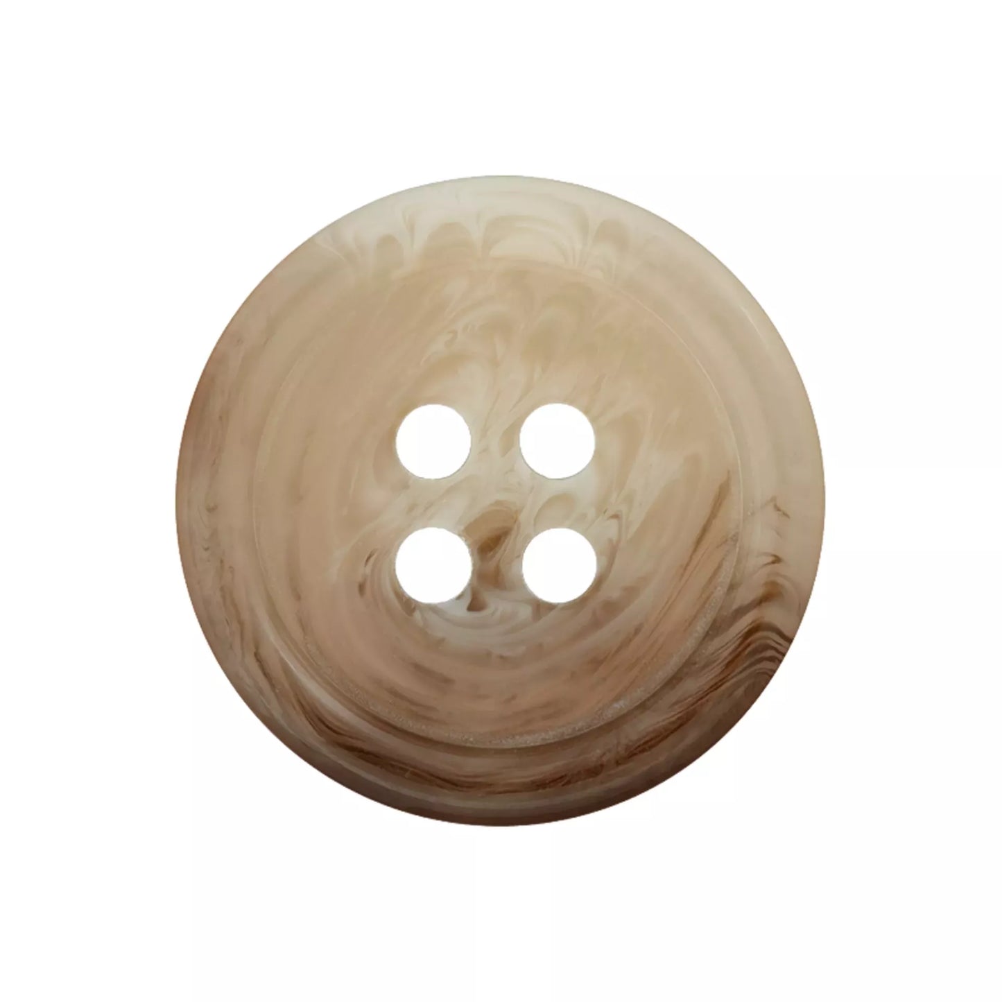 Prym Polyesterknopf 4-Loch mit Rand, 15 und 20 mm