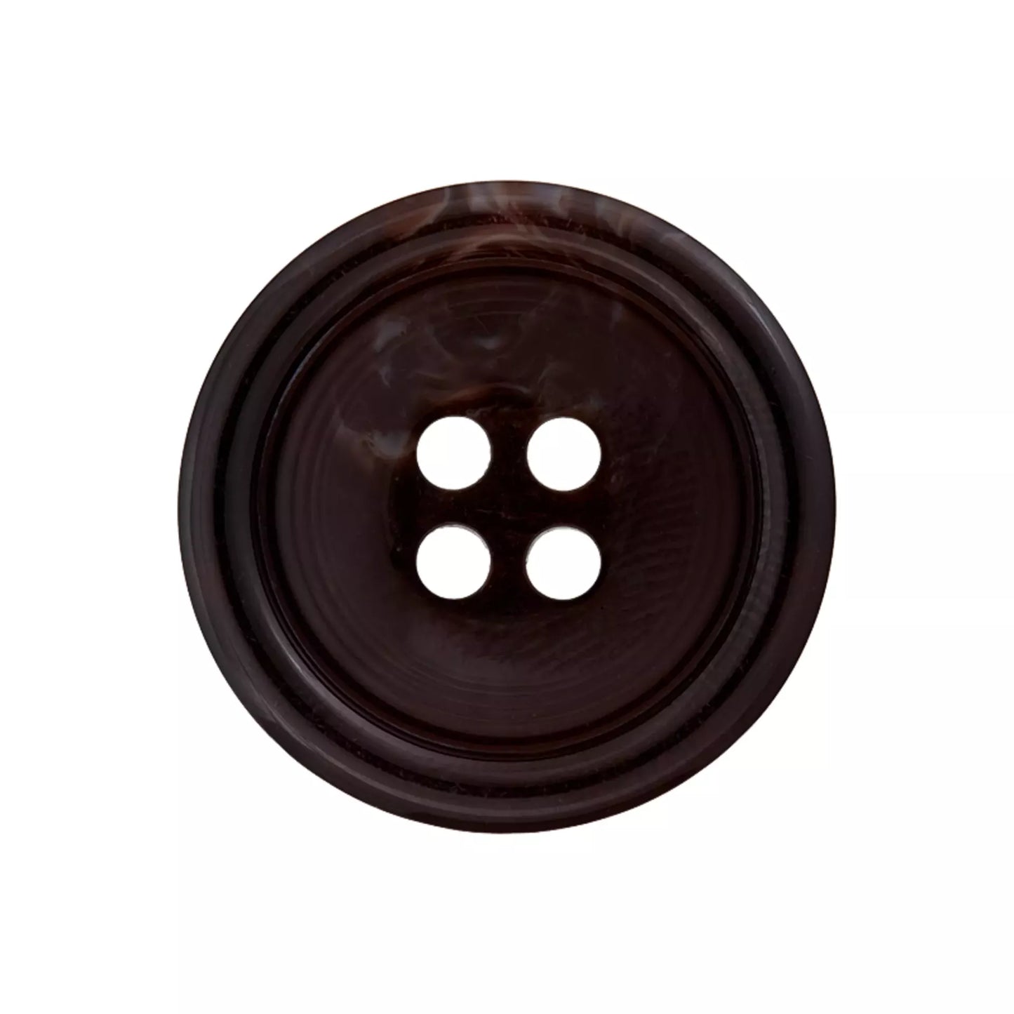 Prym Polyesterknopf 4-Loch mit Rand, 15 und 20 mm