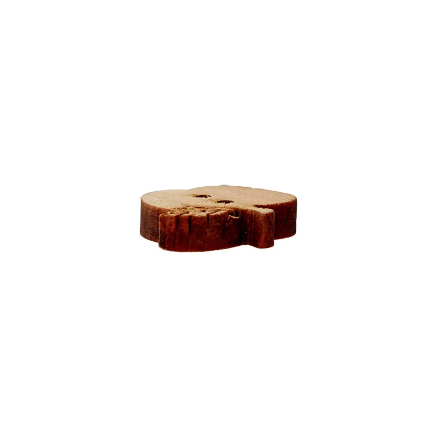 Holzknopf 2-Loch „Apfel“ 18 mm – naturbelassen