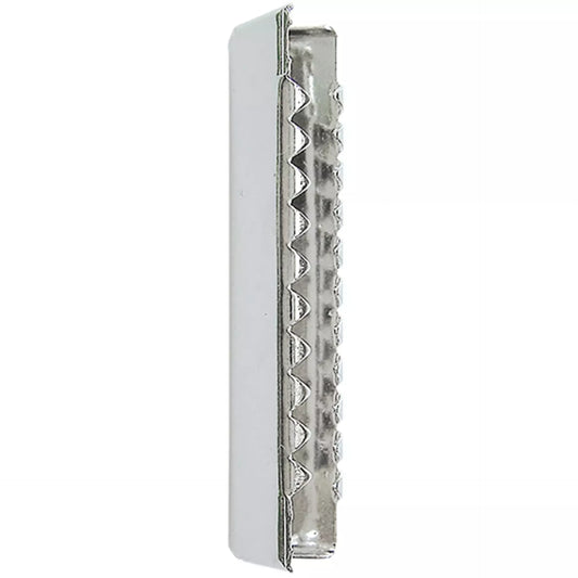 Prym Endklammer für Gurtbänder silber 30/40mm