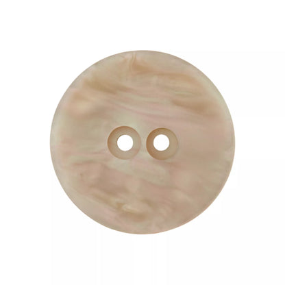 Prym Knopf 23 mm – creme & mittelgrau, Perlmutt-Optik