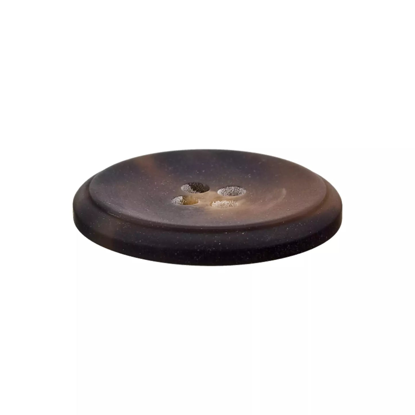 Prym Kunststoffknopf – 4-Loch, rund, creme/beige/braun (15–25 mm)