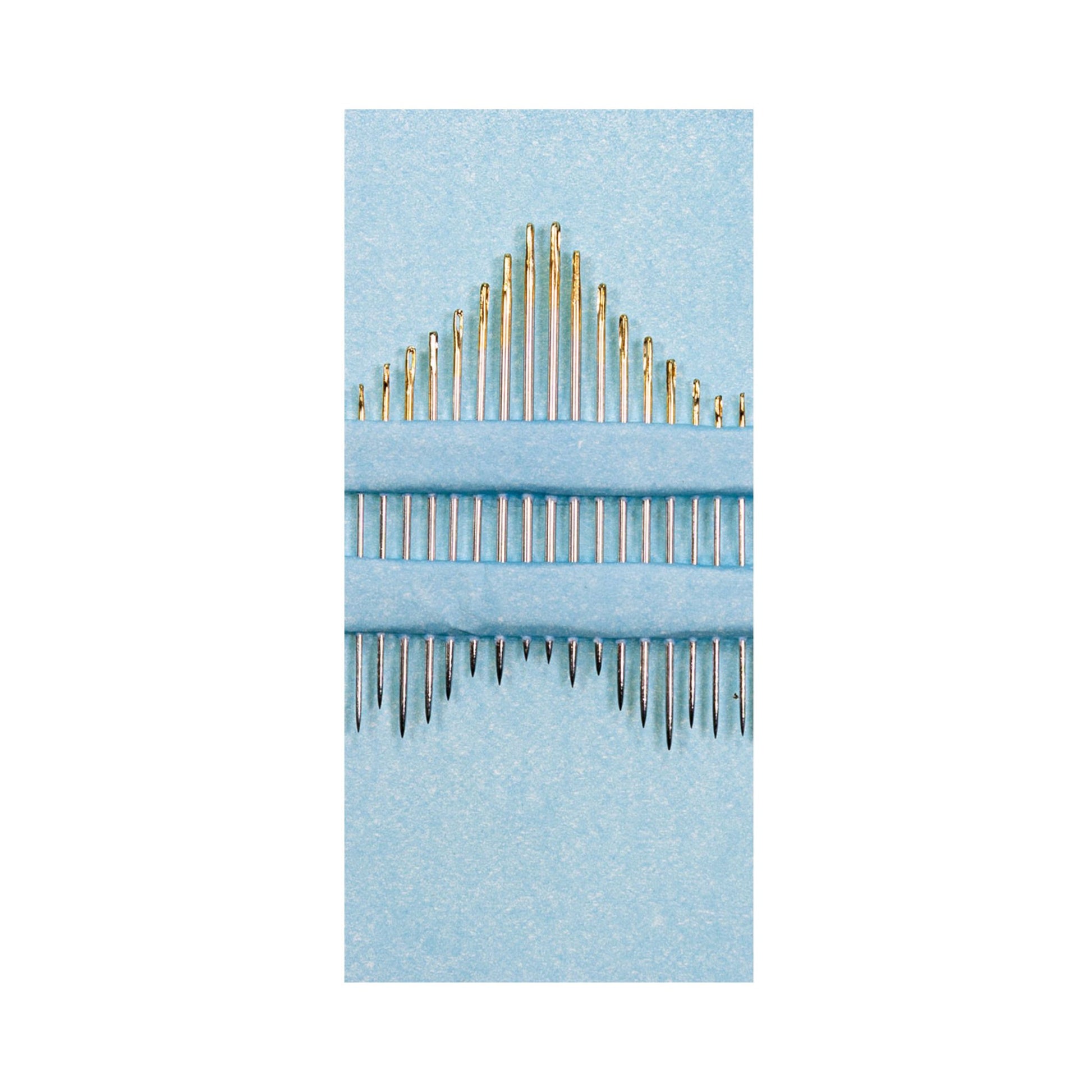 VENO Nähnadeln halblang mit Goldöhr, Set Nr. 5–9, 20 Stück für Handnäharbeiten