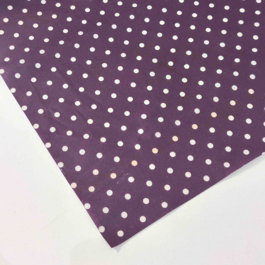 Wachstuch Punkte Violett