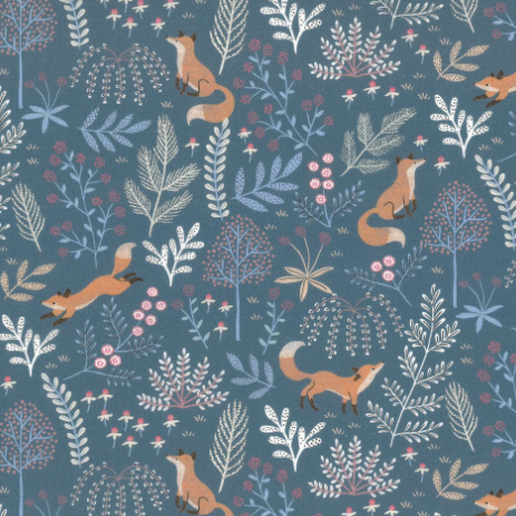 Baumwollstoff Kitzbühel mit Füchsen