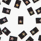 Metallic Regenbogenstern Falz-Etiketten von Sarah Hearts
