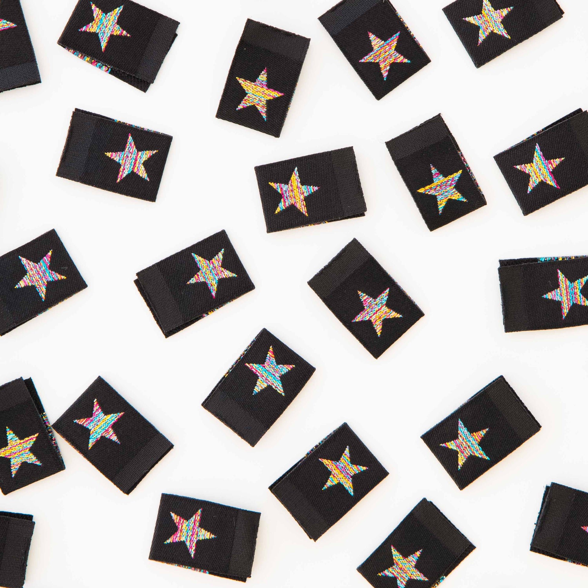 Metallic Regenbogenstern Falz-Etiketten von Sarah Hearts