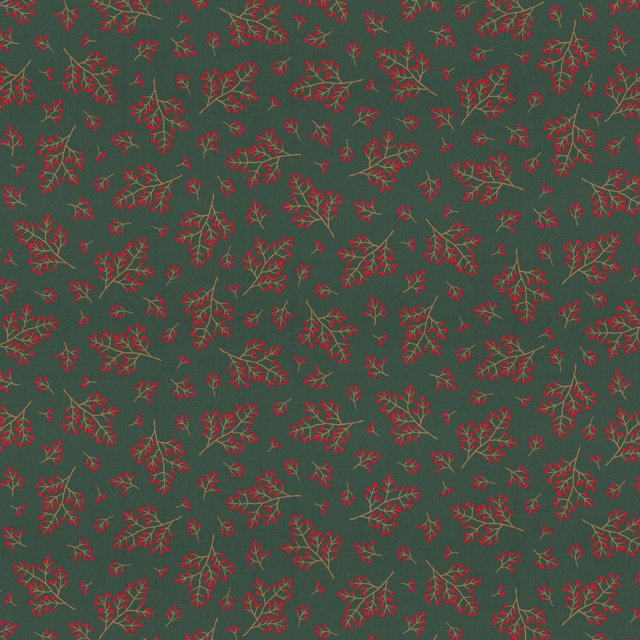 Winter Berry Bloom Half Panama