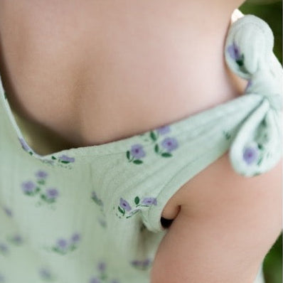 Musselin Stoff Blumen – Baumwoll-Doppelgaze