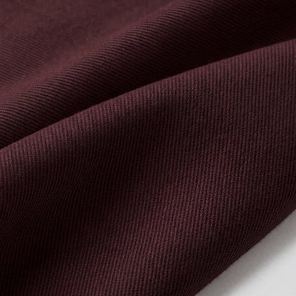 meetMILK Riva Twill in Pinot – Baumwolle TENCEL Lyocell in tiefem Weinrot