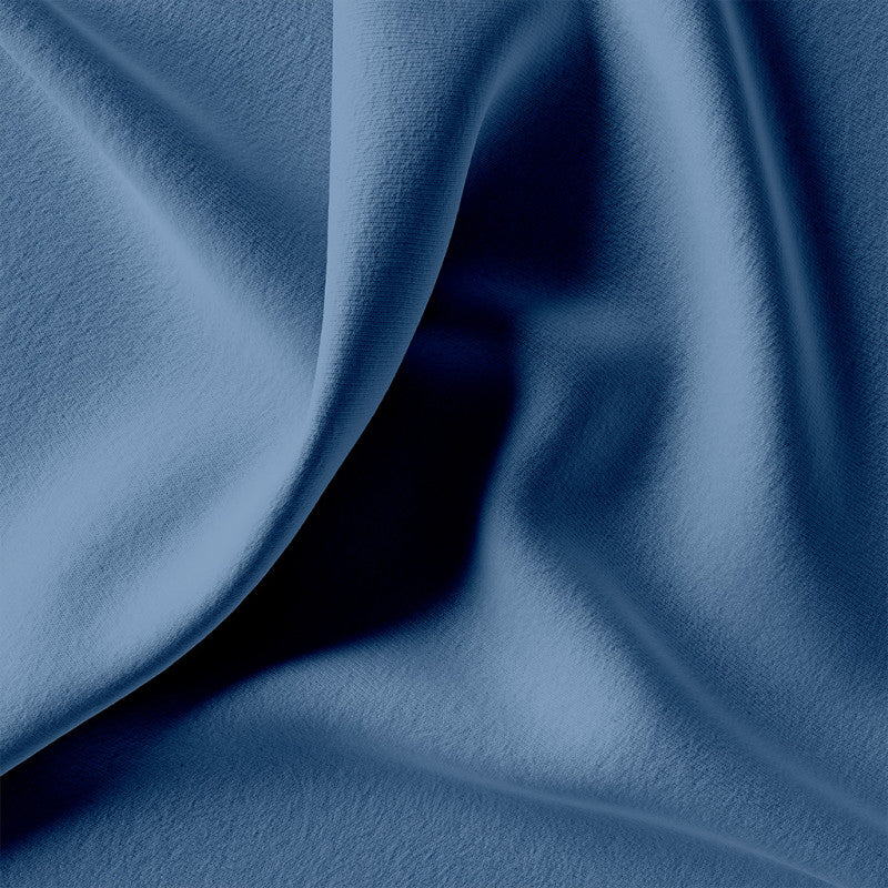 Angerauter Sweatstoff in Jeansblau