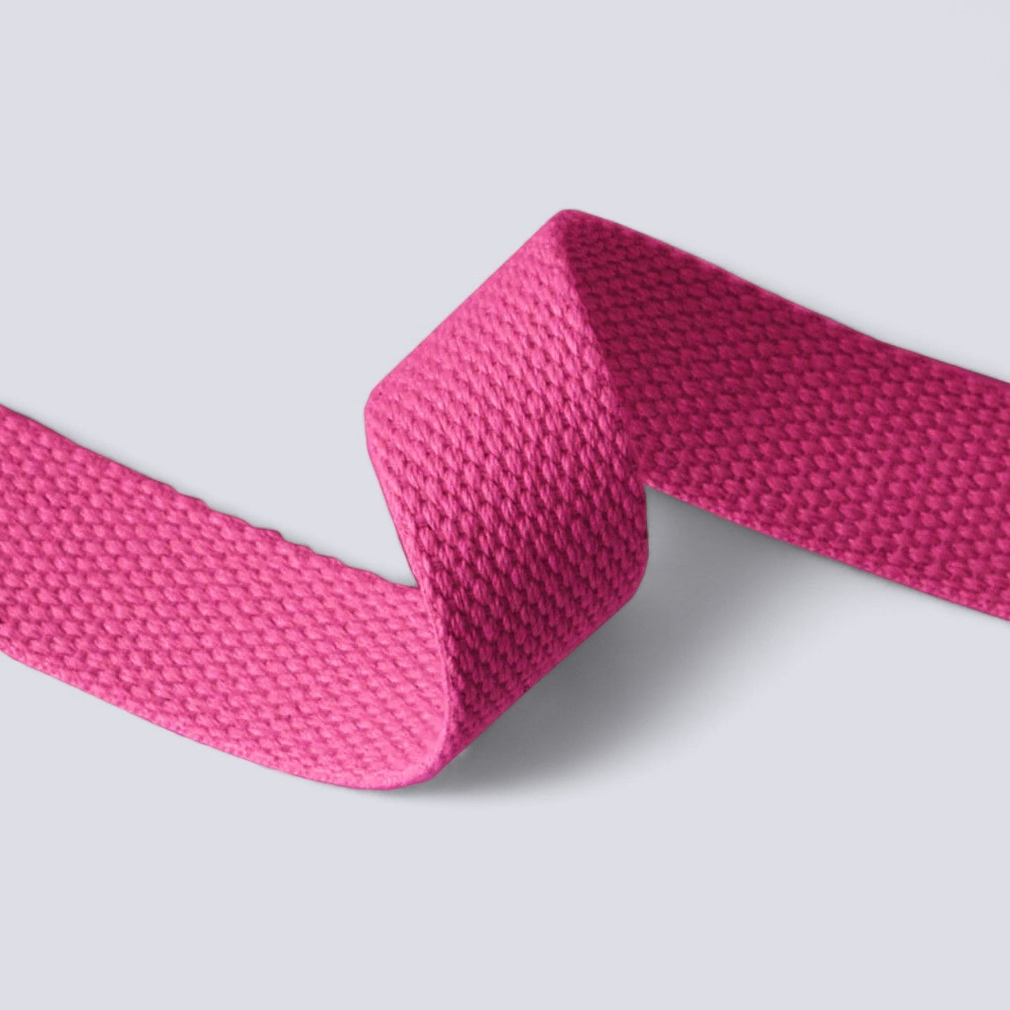 Stabiles Baumwollgurtband 4 cm – Uni magenta, passend zu mind the MAKER Stoffen