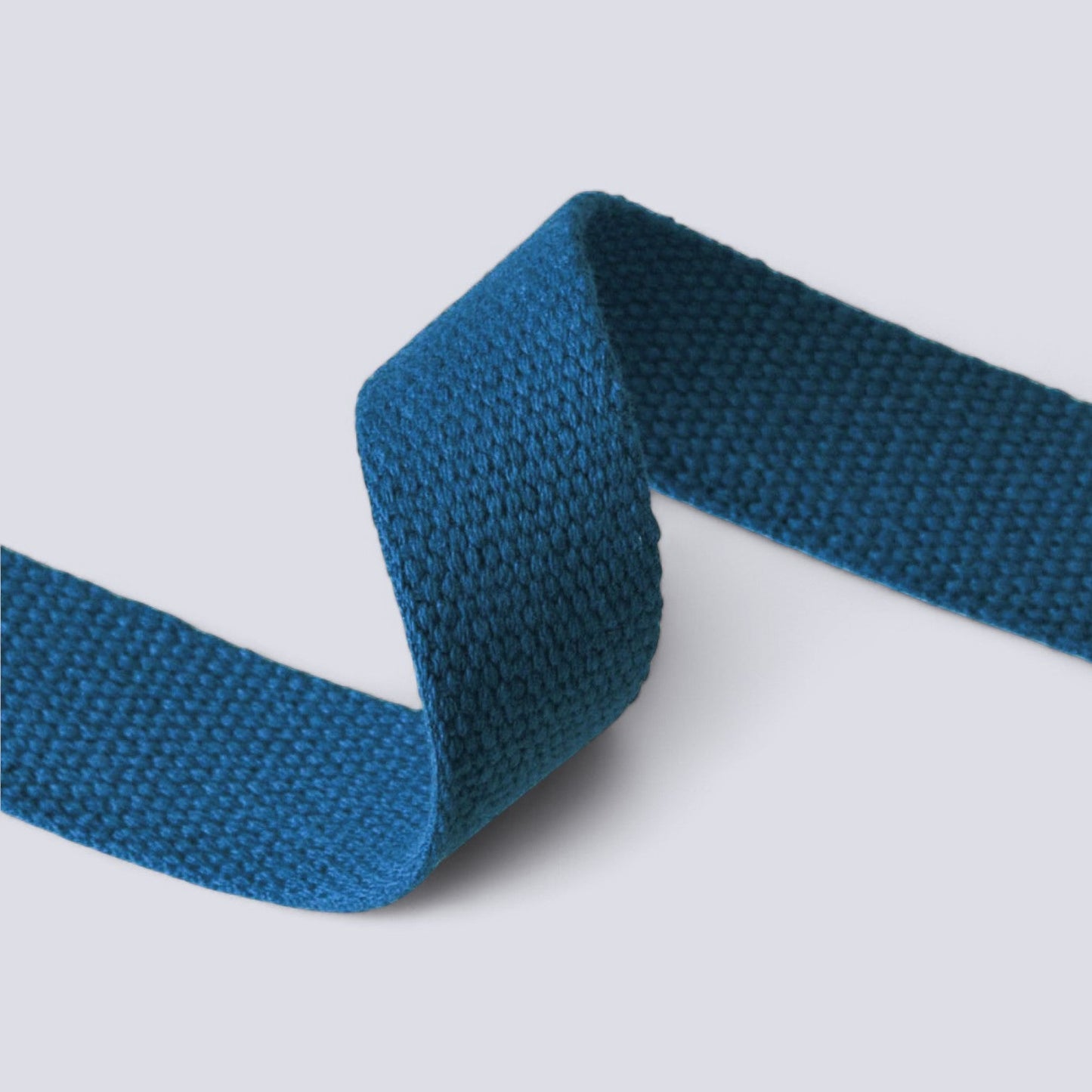 Stabiles Baumwollgurtband 4 cm – Uni ocean, passend zu mind the MAKER Stoffen